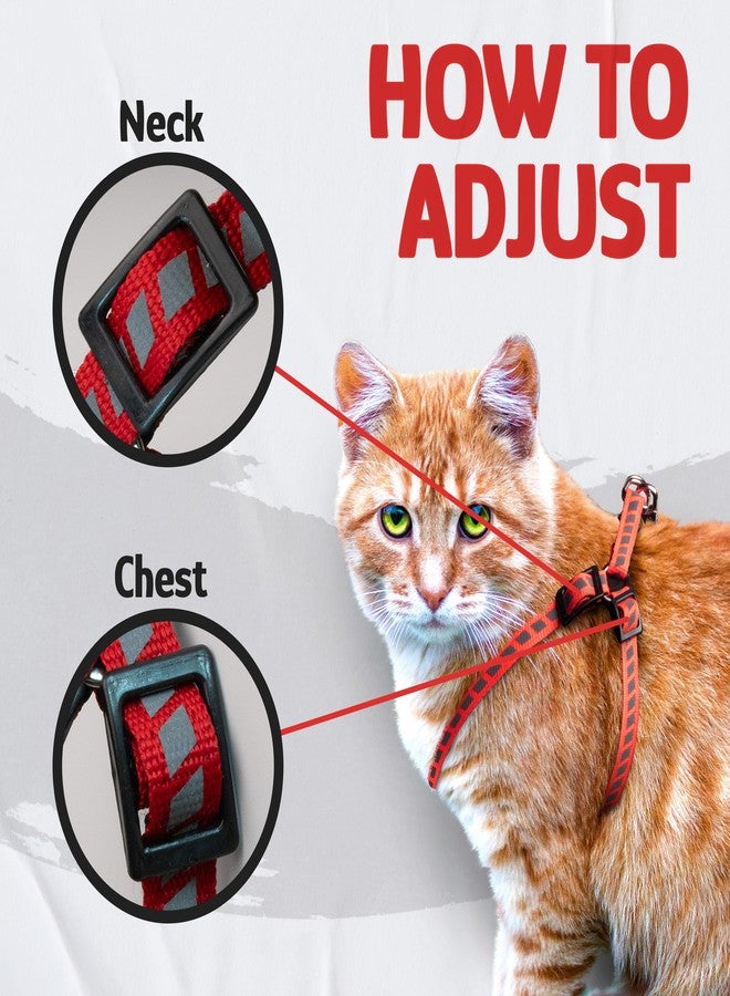 Filbert Cat Harness and Leash Set with Reflective Strip, Thin Cat Harness Escape Proof with Leash, Step-in, Adjustable, Indoor Outdoor, Easy-to-Put-On - Image 4